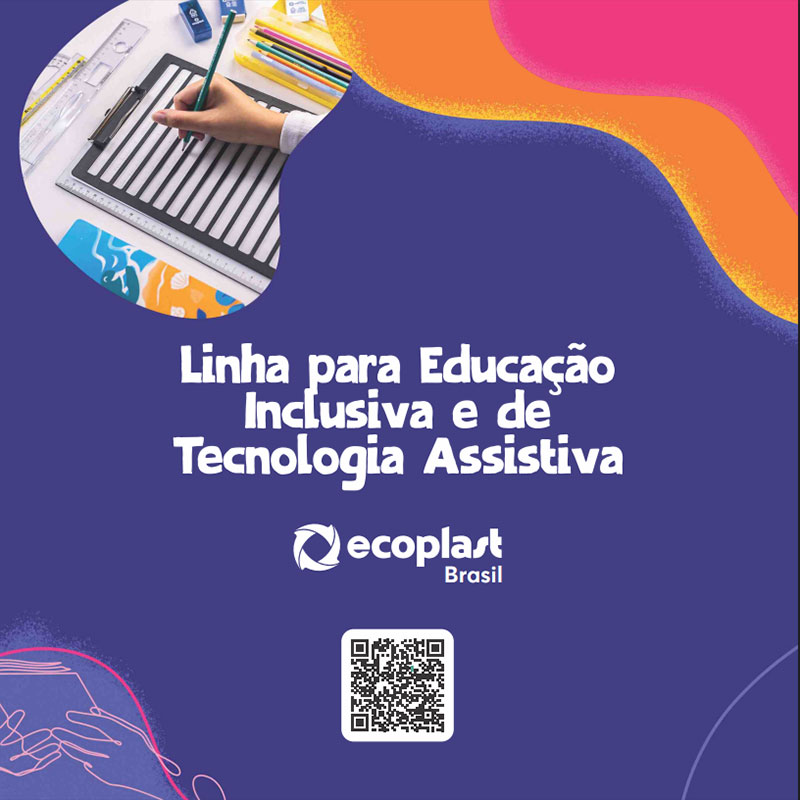 Capa do Catálogo Linha Inclusiva Ecoplast Brasil